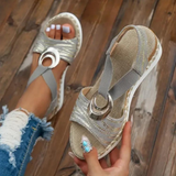 Sara | Sandali Estivi con Accento Circolare Boho Chic