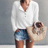 Anna | Top autunnale con scollo a V