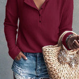 Anna | Top autunnale con scollo a V