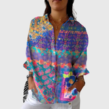 Blusa leggera e colorata con stampa