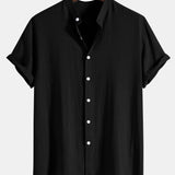 Elegante set estivo da due pezzi da uomo: camicia e pantaloni combinati