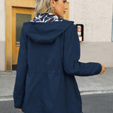 Ella | Giacca hoodie autunnale con stampa floreale alla moda