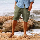 Pantaloncini Estivi da Uomo – Leggeri e Traspiranti – Vestibilità Rilassata – Lunghezza al Ginocchio – Abbigliamento Casual