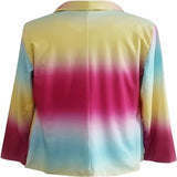 Thanea | Blazer tie-dye a maniche lunghe autunnale da donna