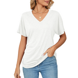 KATHY | Top estivo casual chic con scollo a V da donna