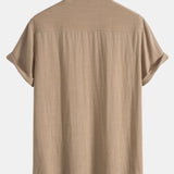 Elegante set estivo da due pezzi da uomo: camicia e pantaloni combinati