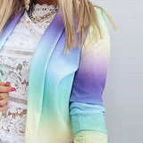 Thanea | Blazer tie-dye a maniche lunghe autunnale da donna