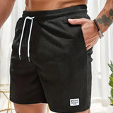 Short estivi da uomo - tessuto traspirante e leggero - cintura elastica con cordino