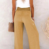 Riana - Pantalone a Vita Alta Relax