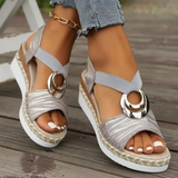 Sara | Sandali Estivi con Accento Circolare Boho Chic