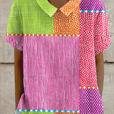 Zoe | Camicia Patchwork Colorata