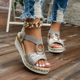 Sara | Sandali Estivi con Accento Circolare Boho Chic