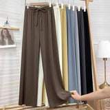 ALLEATO | Pantaloni invernali casual chic con coulisse a righe verticali per uno stile disinvolto