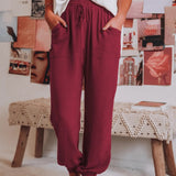 Pantaloni autunnali in lino Breezy ALOHA per uno stile e un comfort stagionale senza sforzo