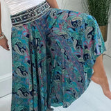 CARLA | Pantaloni culotte autunnali con stampa floreale per un tocco di stile