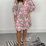 Elegante abito midi Marbella in un caldo bordeaux: perfetto per l'eleganza autunnale!