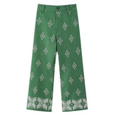 Pantaloni di lana invernali chic vintage Boho da donna di VINA