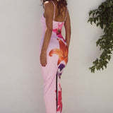 Talia | Abito estivo aderente dal design elegante floreale