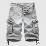 Uomini - Frachthorts - Cotone - Estivo - Diverse Borse - Abbigliamento Casual Lunghezza Ginocchio