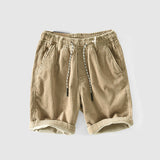 Shorts estivi a corda da uomo - ultra traspiranti - vita elastica - abbigliamento casual arrotolato