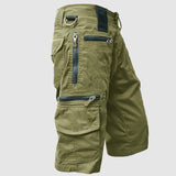 Pantaloncini estivi militari maschili con tasche multiple
