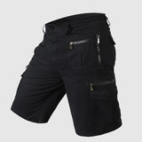 Uomini - Pantaloncini Estivi - Lunghezza del Ginocchio - Programma Multipocket - Tessuto Leggero