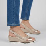 Francesca - sandalo di comfort per donna con zeppa