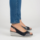 Francesca - sandalo di comfort per donna con zeppa