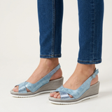 Francesca - sandalo di comfort per donna con zeppa
