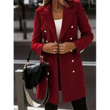 Volkeramina | Blazer elegante da donna | Lungo invernale