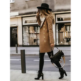 Volkeramina | Blazer elegante da donna | Lungo invernale