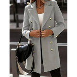 Volkeramina | Blazer elegante da donna | Lungo invernale