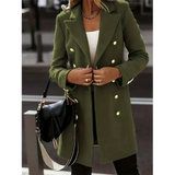 Volkeramina | Blazer elegante da donna | Lungo invernale