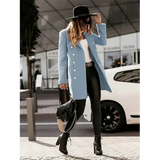 Volkeramina | Blazer elegante da donna | Lungo invernale