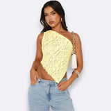 LINNE | Top estivo giallo elegante da donna