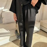 NOLA | Set di lino autunnale due pezzi da donna