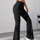 Nashville Glam | Pantaloni estivi scintillanti a gamba larga