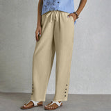 Shania - Pantaloni Relaxed con Bottoni