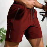 Uomini - Pantaloncini Estivi - Traspiranti e Elasticizzati - Chiusura con Cerniera