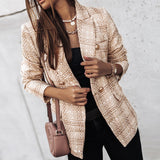 Elena | Blazer a quadri autunnale e senza tempo da donna
