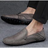 ENZO | Mocassini estivi italiani in pelle PU da uomo