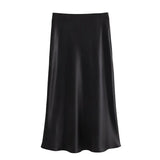 Migliora il tuo stile autunnale con la gonna lunga elastica a vita alta Addison