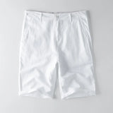Shorts estivi da uomo - miscela di cotone - Fit rilassato - lunghezza del ginocchio con tasche