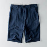 Shorts estivi da uomo - miscela di cotone - Fit rilassato - lunghezza del ginocchio con tasche