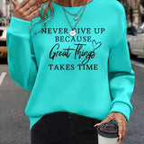 Stella | T-shirt autunnale alla moda con grafica sorprendente delle lettere