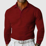 Steve | Polo a maniche lunghe in maglia Elite Texture Autunnale