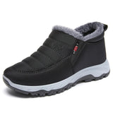 Stivali invernali alla moda per donna con cerniera | Slip-on caldi
