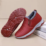 Stivali invernali alla moda per donna con cerniera | Slip-on caldi