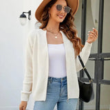 Elegante cardigan autunnale con cerniera BRITANY per un'eleganza senza sforzo