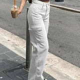 Eleganti pantaloni cargo da donna con pratiche tasche di AYLA per l'autunno